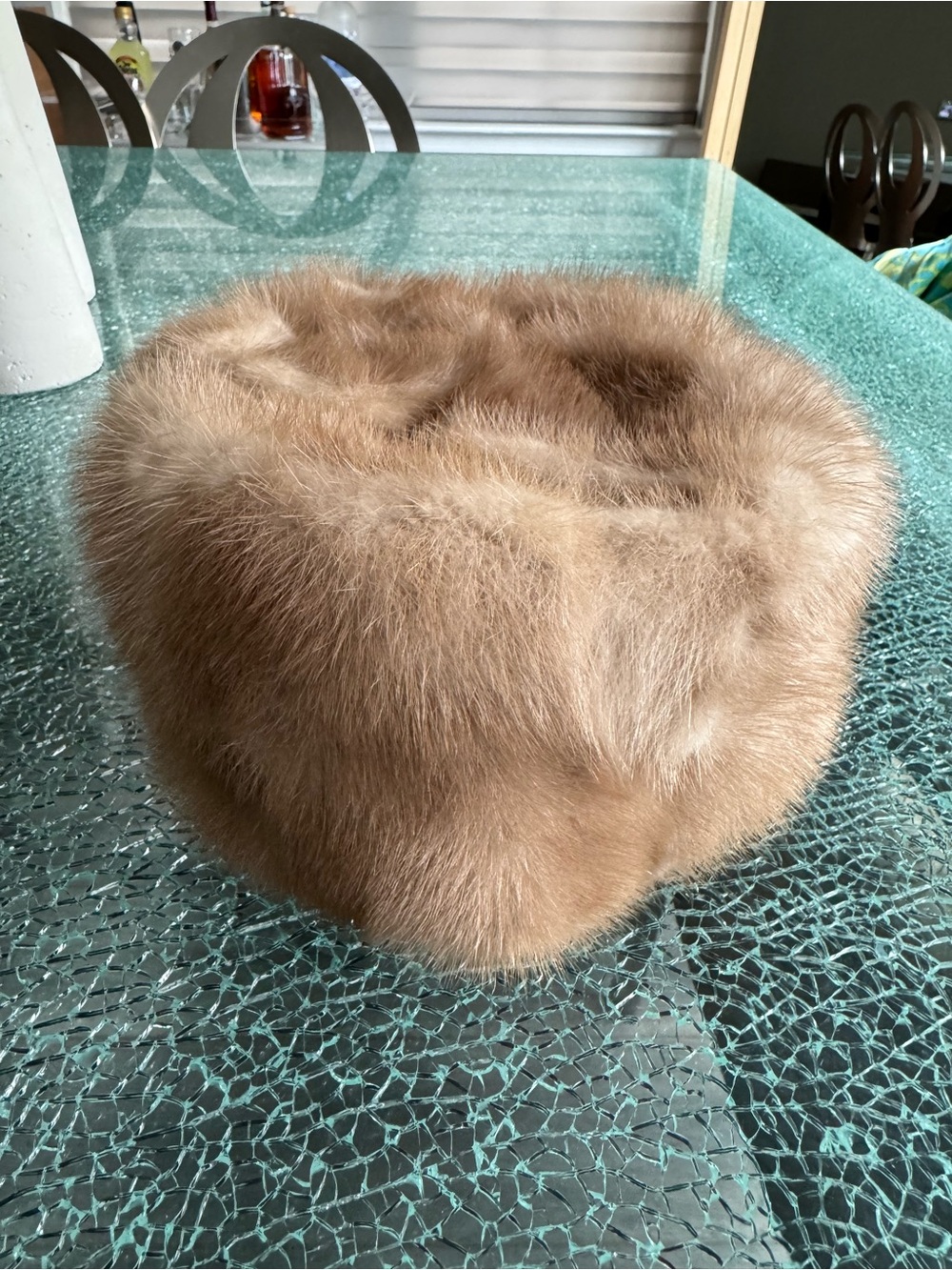 Women’s custom made Fur Russian-Style Hat - Tan
